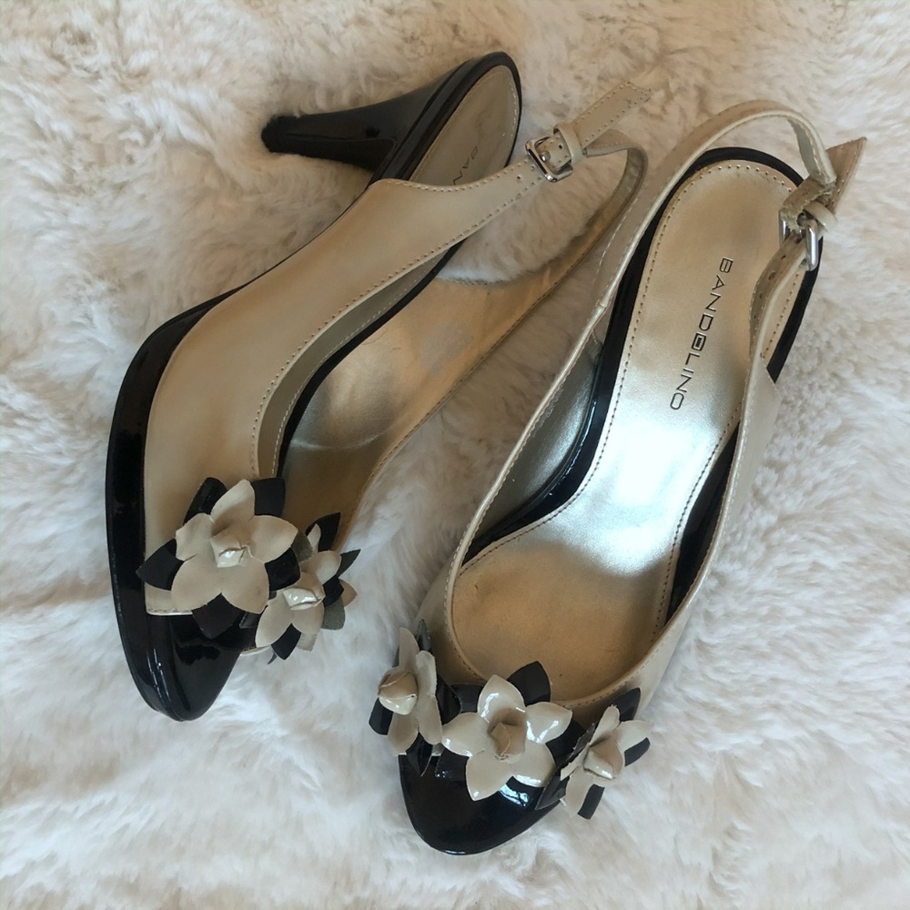 Bandolino Slingback Peep Toe Heel (Size 9)